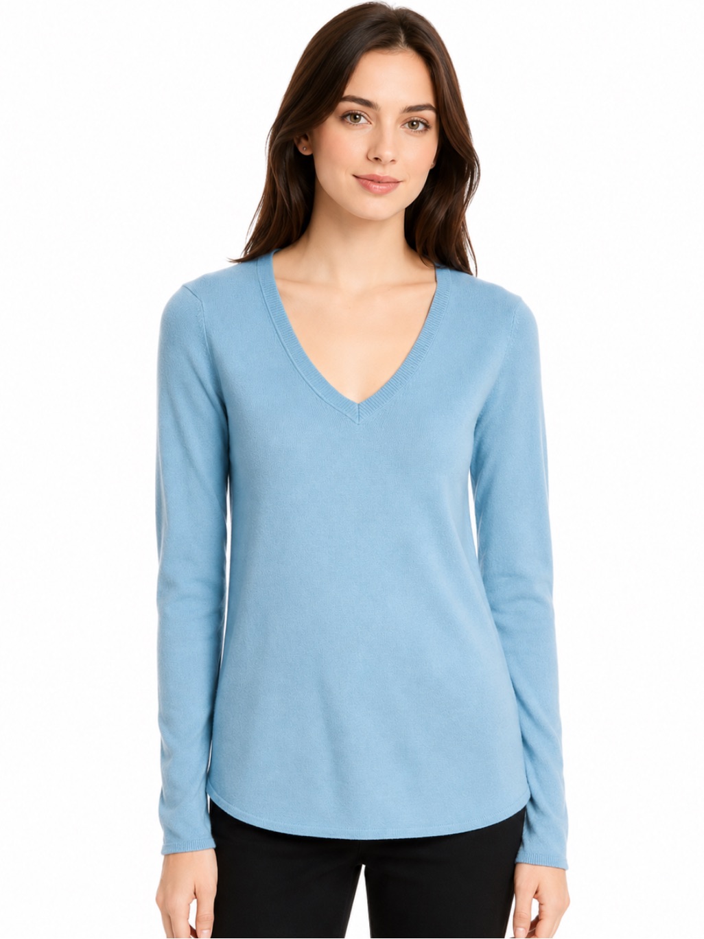 Atm Anthony Thomas Melillo Womenâs 100% Cashmere V-Neck Sweater Size Xs Euc!